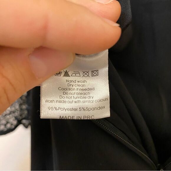 Meshki black lace romantic goth long sleeve Teagan jumpsuit romper open back S - Picture 6 of 10